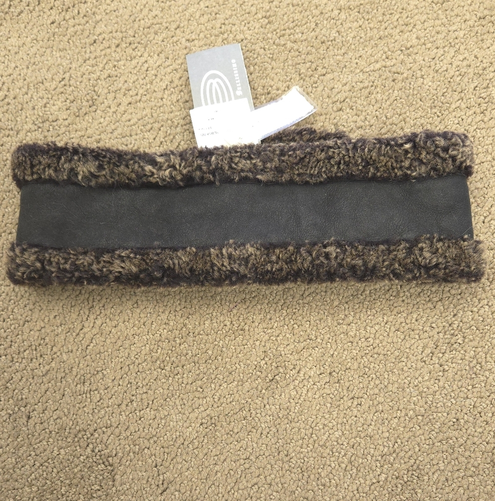 Black Lambskin Shearling Headband